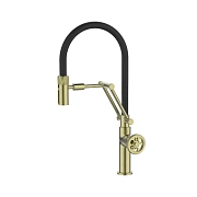Смеситель для кухни IDDIS Grange GRAMGFLi05 поворотный излив матовое золото
