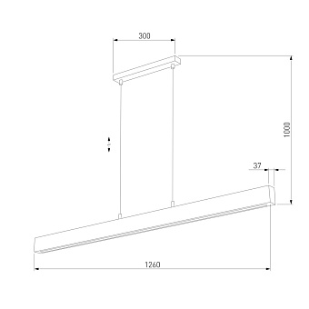 Светильник подвесной TK Lighting Teo 1389 40Вт LED