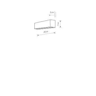Светильник настенный Nowodvorski Straight Wall XS 6350 40Вт E14