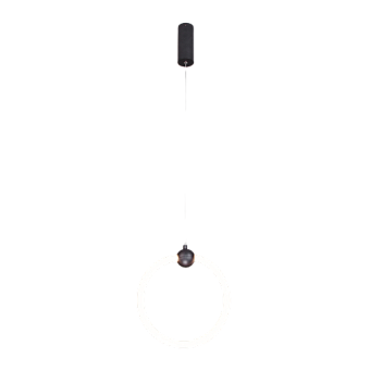 Светильник подвесной Eurosvet Rim 90166/1 черный 15Вт LED