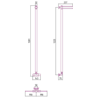 Полотенцесушитель СУНЕРЖА Лайк EU50 03-0213-1200 золото