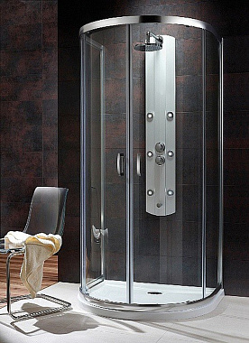 Угловое ограждение RADAWAY Premium Plus P 190х100см стекло коричневое