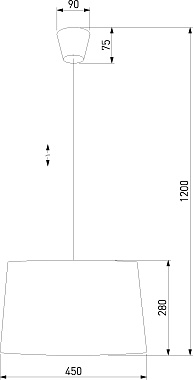 Светильник подвесной TK Lighting Maja 1881 60Вт E27