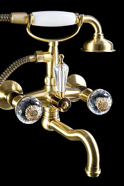 Смеситель для ванны Boheme Flora 313-FL бронза