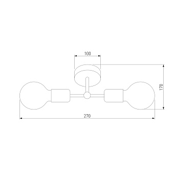 Светильник потолочный TK Lighting Retro 1902 60Вт E27