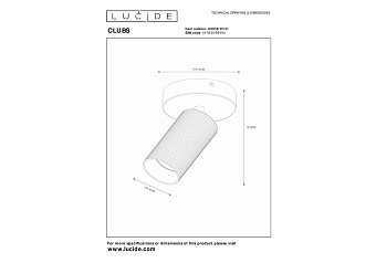 Светильник потолочный Lucide CLUBS 09939/01/31 40Вт GU10