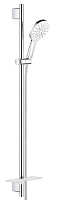 Душевой гарнитур GROHE Rainshower SmartActive 26579LS0 белый/хром