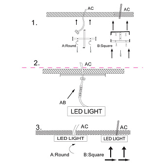 Светильник потолочный Maytoni Zon C032CL-L43MG3K 43Вт LED