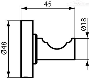 Крючок IDEAL STANDARD IOM A9115AA хром