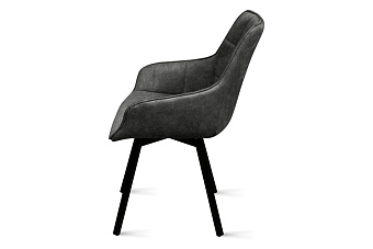 Кухонный стул поворотный AERO 56х61х85см велюр/сталь Art Grafite