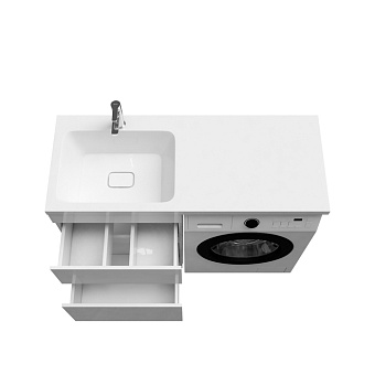 Тумба с раковиной IDDIS Optima Home OPH12LBi95K 48х120х89см