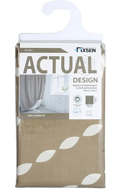 Шторка для ванной FIXSEN Actual FX-1512 200х180см бежевый