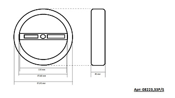 Люстра подвесная KINK Light Тор 08223,33(3000K) 110Вт 3 лампочек LED