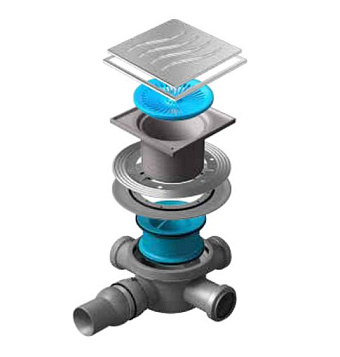 Душевой трап Pestan 13000080 15х15см горизонтальный сток