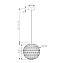 Светильник подвесной Maytoni Pendant P023PL-01B 40Вт E27
