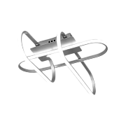 Светильник потолочный Eurosvet Grafette 90139/3 матовое серебро 73Вт LED