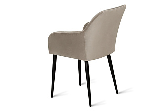 Кухонный стул AERO 55х57х83см велюр/сталь Latte