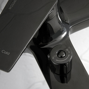 Смеситель для ванны WASSERKRAFT Glan 6601 чёрный (глянцевый)