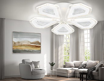 Люстра потолочная Ambrella ACRYLICA Original FA4030 96Вт 5 лампочек LED