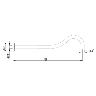 Держатель для душа LEMARK LM4887C хром