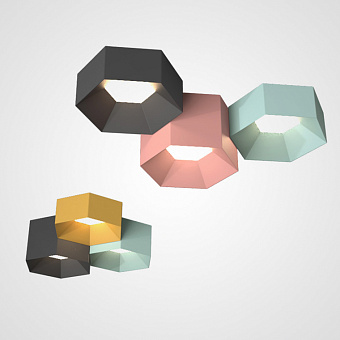 Светильник потолочный ImperiumLOFT Hexagon 101669-26 54Вт LED