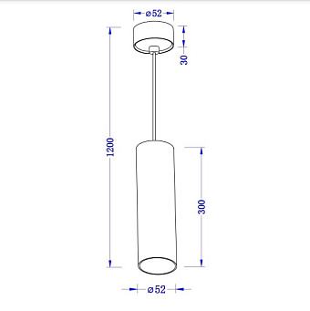 Светильник подвесной Maytoni Focus LED P072PL-L12W4K 12Вт LED