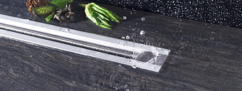 Щелевой душевой трап Pestan Confluo Slim Line 650 74,8х11,6см горизонтальный сток