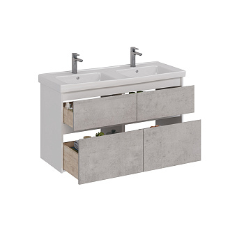 Тумба под раковину напольная LEMARK Combi LM03C125T-Beton 45х120х68,2см