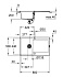 Мойка кухонная GROHE K500 31644AT0 86х50см серый