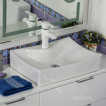 Раковина накладная MELANA 7819-805 55х40см