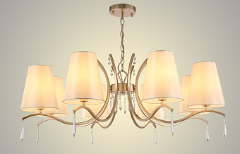 Люстра подвесная CRYSTAL LUX RENATA RENATA SP8 GOLD 480Вт 8 лампочек E14