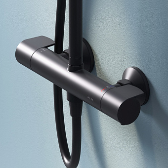 Душевая система AM-PM X-Joy F0785A422 чёрный
