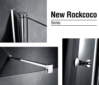 Душевая дверь Gemy New Rockcoco S03190C 190х100см стекло прозрачное
