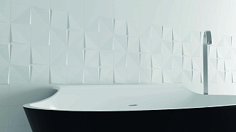 Настенная плитка WOW Essential 105115 Noudel White Gloss 12,5х12,5см 0,433кв.м. глянцевая