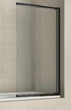 Стеклянная шторка на ванну Azario Merrit AZ-NF6122 1000 BLACK 140х100см