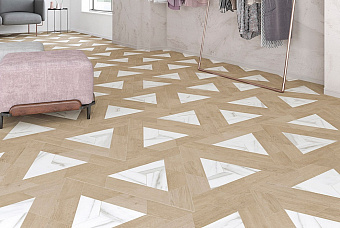 Матовый керамогранит WOW 60 Grad 120276 Grad Chevron A Wood Mid 9,8х52,2см 0,456кв.м.