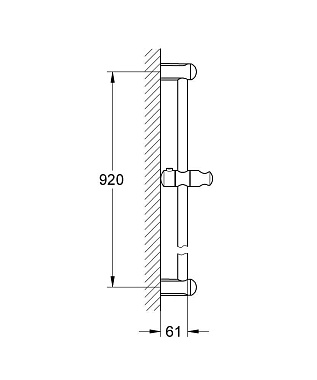 Штанга для душа GROHE 27524000 хром