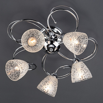 Светильник потолочный Eurosvet Natalie 30130/5 хром 60Вт E14