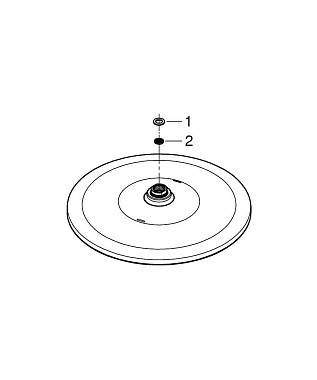 Верхний душ GROHE Rainshower 26561000 хром
