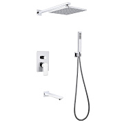 Душевая система Abber Weiss Insel AF8017W белый-хром
