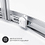 Угловое ограждение AM-PM X-Joy Twin Slide W88G-205-080MT64 180х80см стекло прозрачное