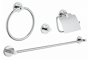 Набор аксессуаров для ванной GROHE Essentials 40776001 хром 4 предметов