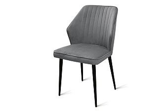 Кухонный стул AERO 50х63х82см велюр/сталь Dark Grey