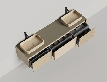 Тумба под раковину подвесная SALINI DOMINO 27D120DF 200х50х40см