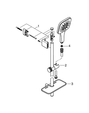 Душевой гарнитур GROHE Rainshower SmartActive 26584000 хром