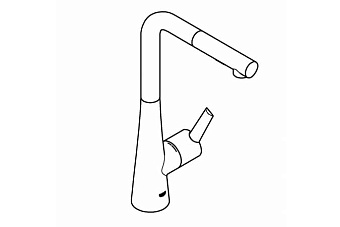 Смеситель для кухни GROHE Zedra 32553DC2 высокий излив сталь
