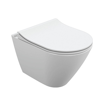 Унитаз подвесной CERSANIT CITY 63114 безободковый с микролифтом