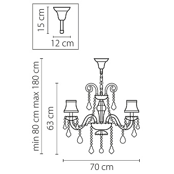 Люстра подвесная Lightstar Nativo 715087 40Вт 8 лампочек E14