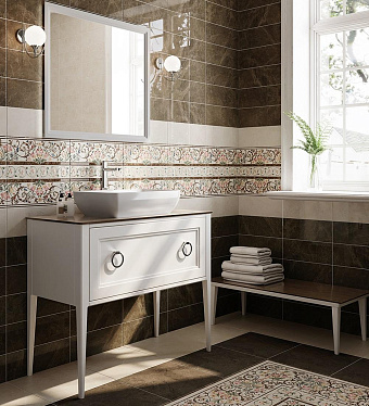 Декор KERAMA MARAZZI Лирия VT\A34\15133 коричневый 15х40см 0,6кв.м.