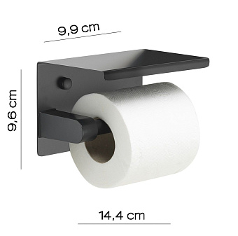 Держатель туалетной бумаги Gedy 2839(14) чёрный матовый